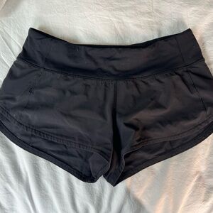 Women's Black Speed Up Lululemon Shorts